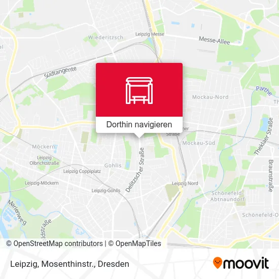 Leipzig, Mosenthinstr. Karte