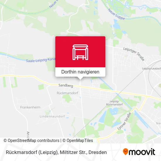 Rückmarsdorf (Leipzig), Miltitzer Str. Karte