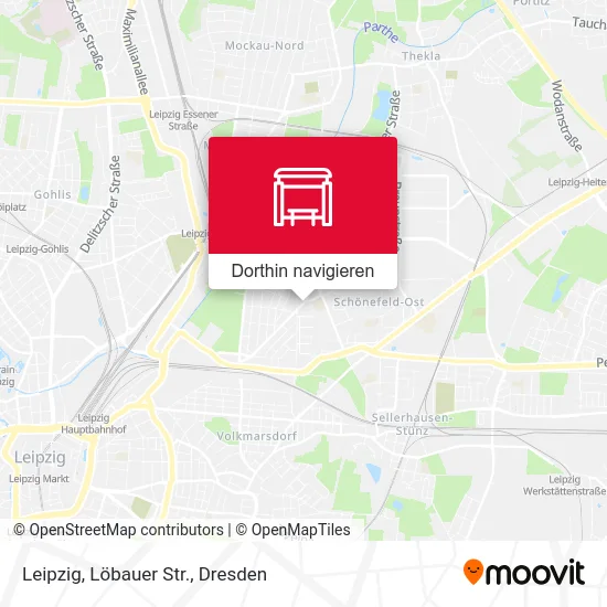 Leipzig, Löbauer Str. Karte
