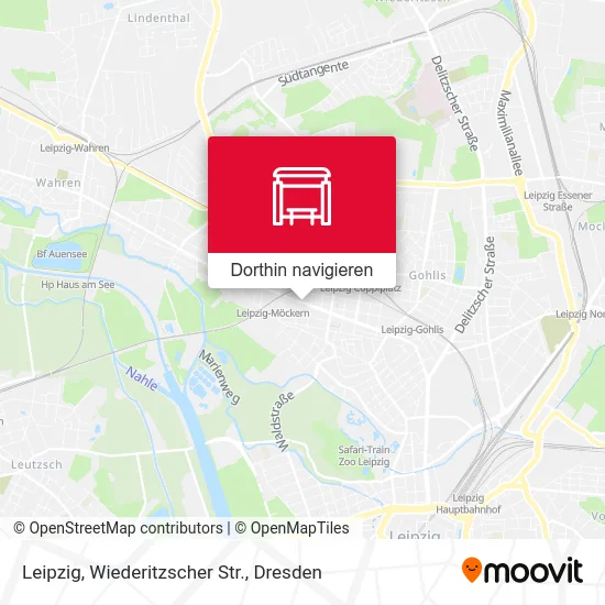 Leipzig, Wiederitzscher Str. Karte