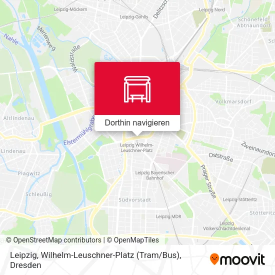Leipzig, Wilhelm-Leuschner-Platz (Tram / Bus) Karte