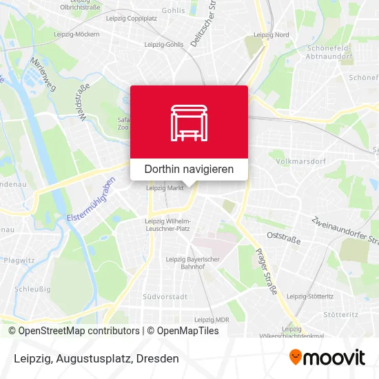 Leipzig, Augustusplatz Karte