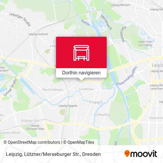 Leipzig, Lützner / Merseburger Str. Karte