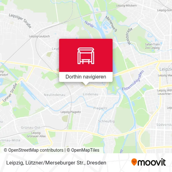 Leipzig, Lützner / Merseburger Str. Karte