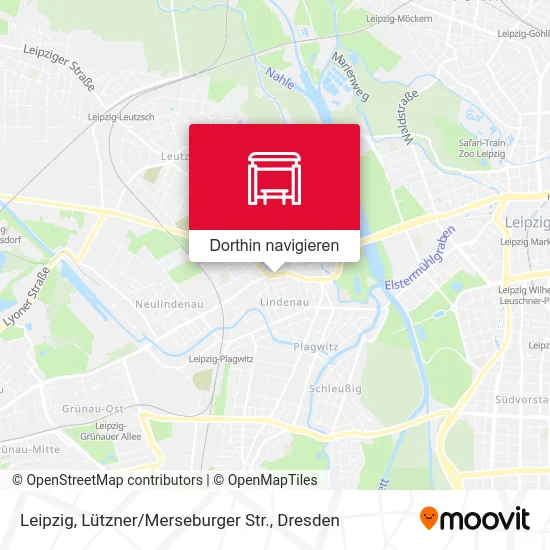 Leipzig, Lützner / Merseburger Str. Karte