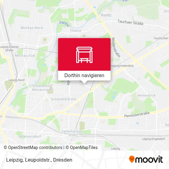 Leipzig, Leupoldstr. Karte