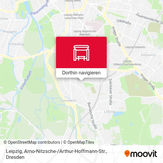 Leipzig, Arno-Nitzsche- / Arthur-Hoffmann-Str. Karte