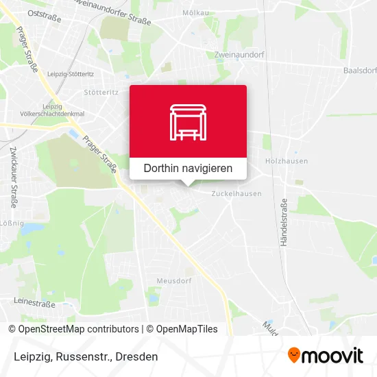Leipzig, Russenstr. Karte