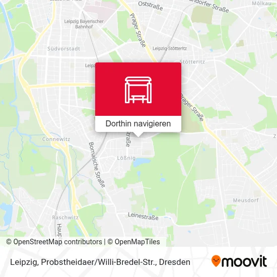 Leipzig, Probstheidaer / Willi-Bredel-Str. Karte