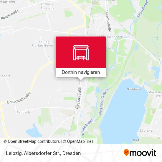 Leipzig, Albersdorfer Str. Karte