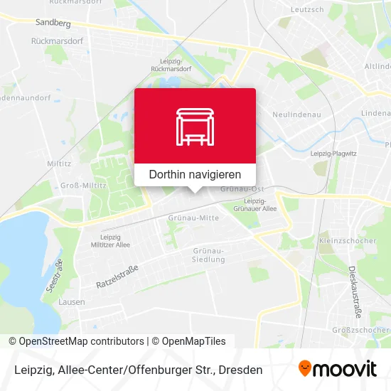 Leipzig, Allee-Center / Offenburger Str. Karte