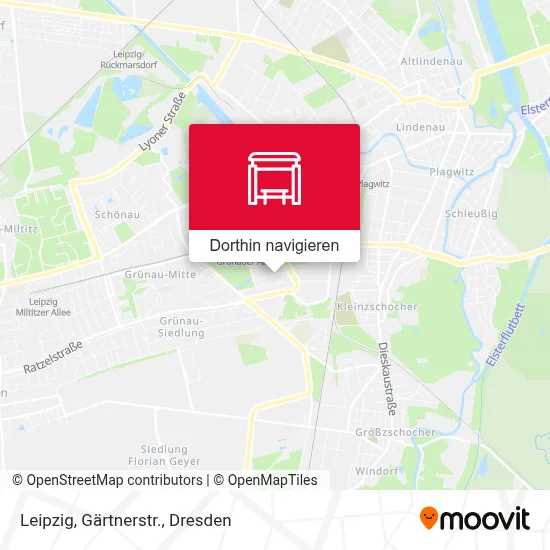 Leipzig, Gärtnerstr. Karte