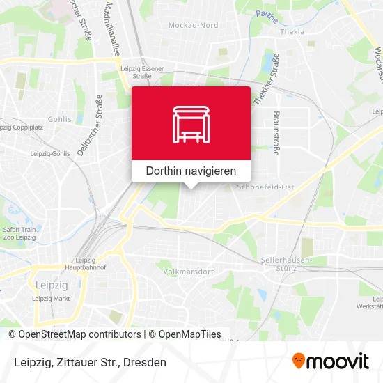 Leipzig, Zittauer Str. Karte