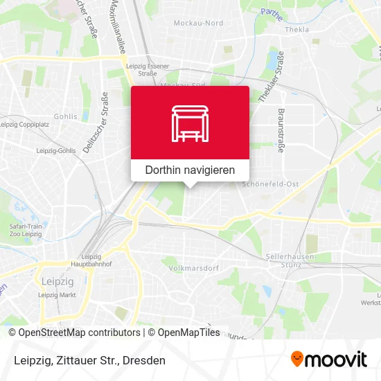 Leipzig, Zittauer Str. Karte