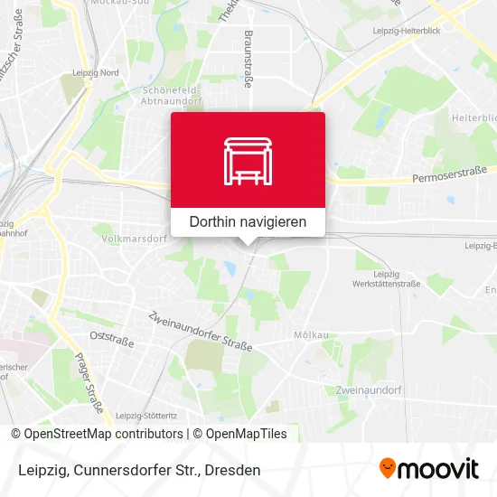 Leipzig, Cunnersdorfer Str. Karte