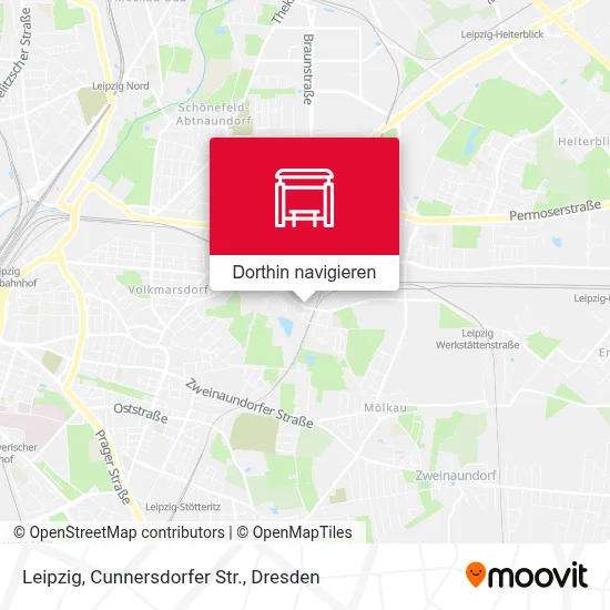 Leipzig, Cunnersdorfer Str. Karte