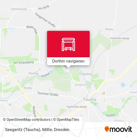 Seegeritz (Taucha), Mitte Karte