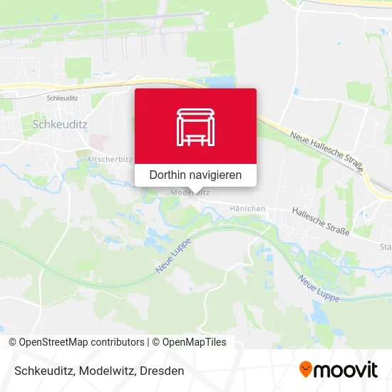 Schkeuditz, Modelwitz Karte