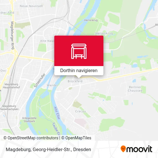 Magdeburg, Georg-Heidler-Str. Karte