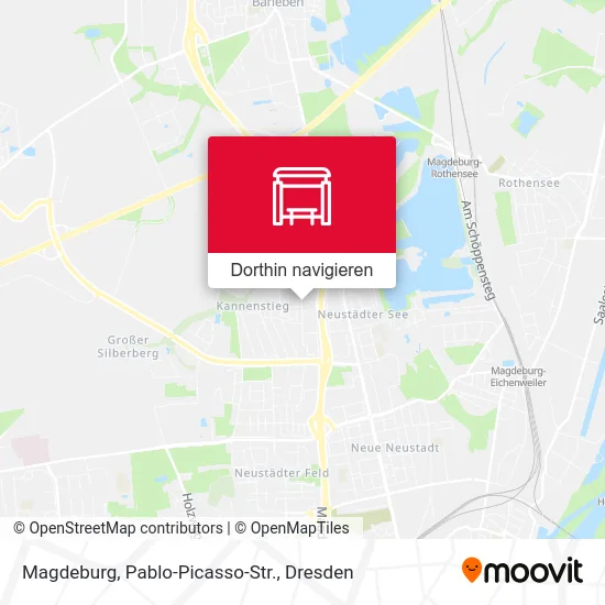 Magdeburg, Pablo-Picasso-Str. Karte