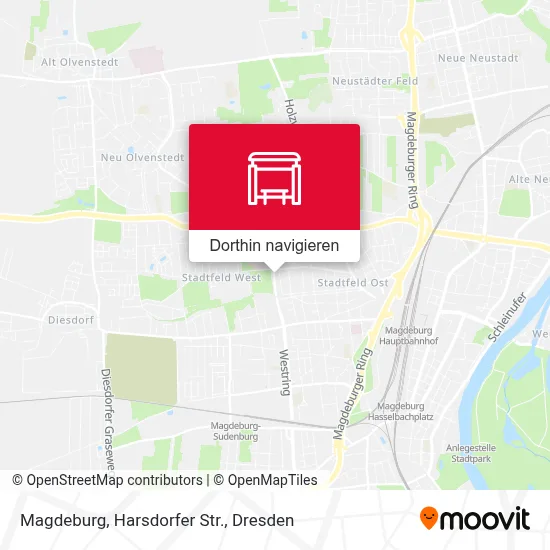 Magdeburg, Harsdorfer Str. Karte