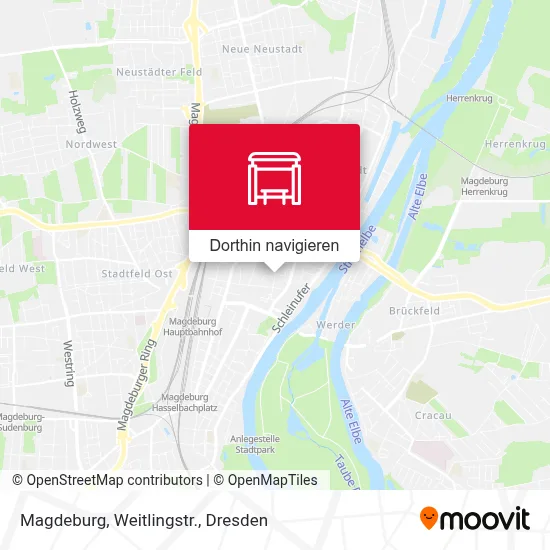 Magdeburg, Weitlingstr. Karte