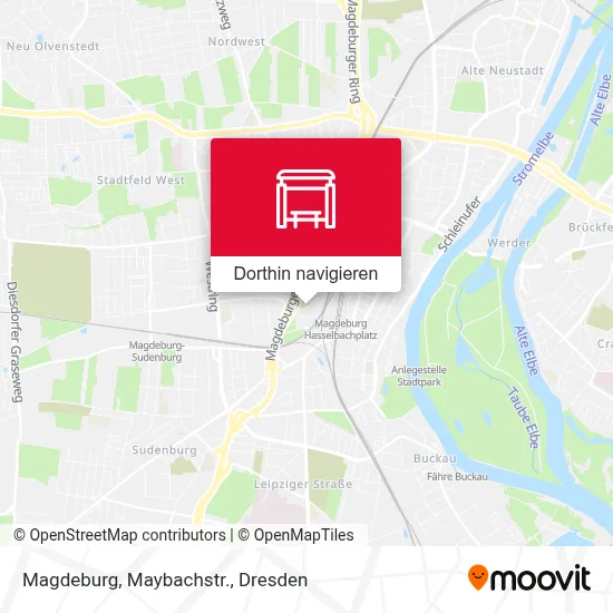 Magdeburg, Maybachstr. Karte