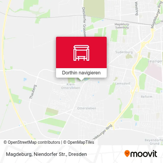 Magdeburg, Niendorfer Str. Karte