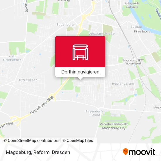 Magdeburg, Reform Karte