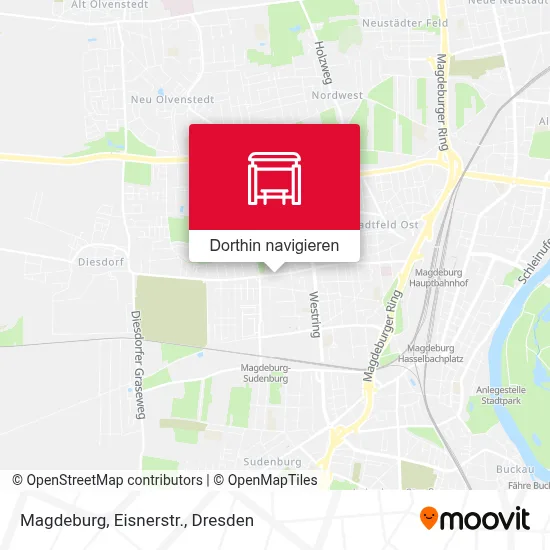 Magdeburg, Eisnerstr. Karte