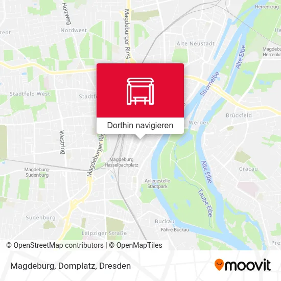 Magdeburg, Domplatz Karte