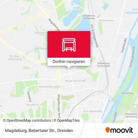 Magdeburg, Bebertaler Str. Karte