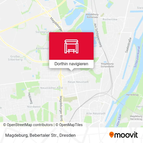 Magdeburg, Bebertaler Str. Karte