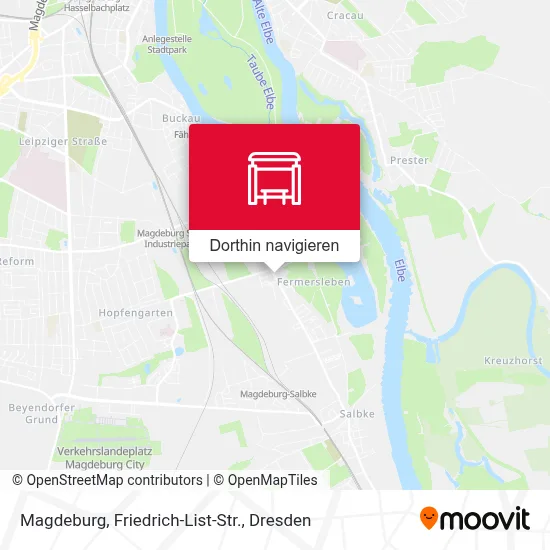 Magdeburg, Friedrich-List-Str. Karte