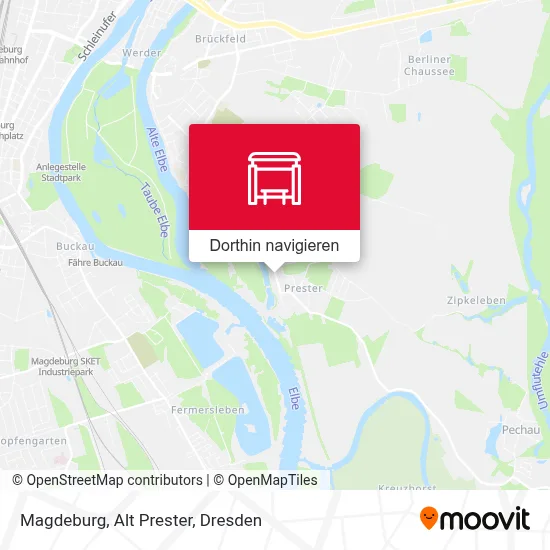 Magdeburg, Alt Prester Karte