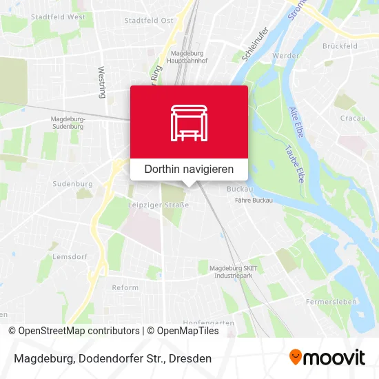 Magdeburg, Dodendorfer Str. Karte