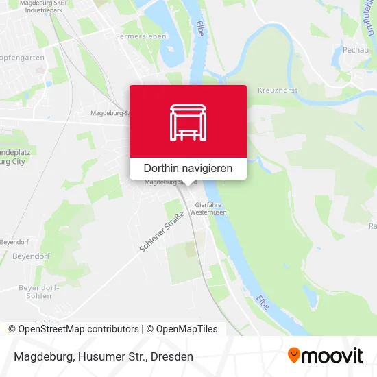 Magdeburg, Husumer Str. Karte