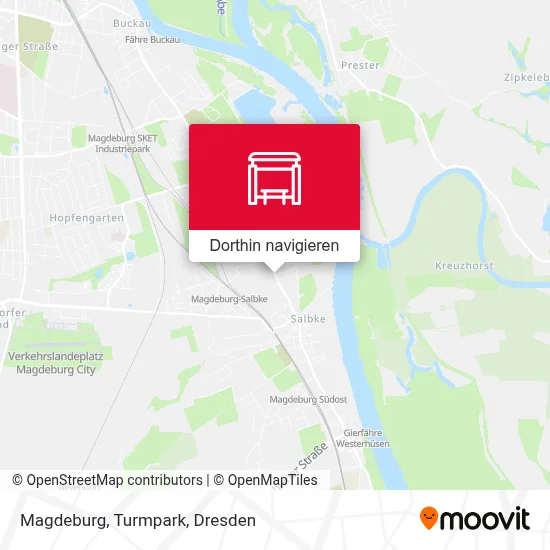 Magdeburg, Turmpark Karte