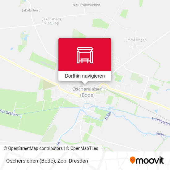 Oschersleben (Bode), Zob Karte