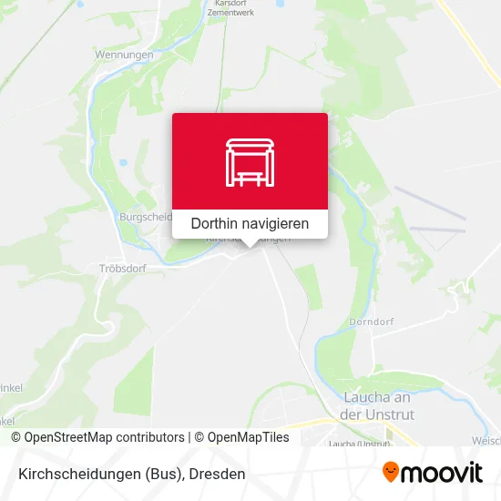 Kirchscheidungen (Bus) Karte