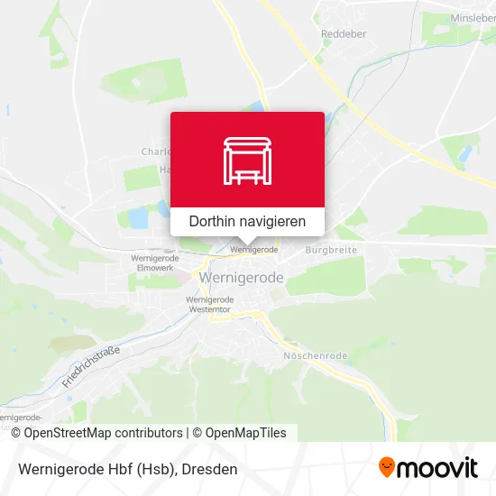 Wernigerode Hbf (Hsb) Karte