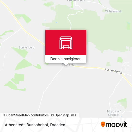 Athenstedt, Busbahnhof Karte