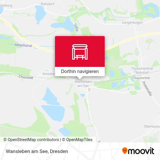 Wansleben am See Karte