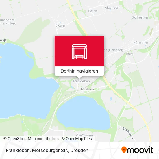 Frankleben, Merseburger Str. Karte