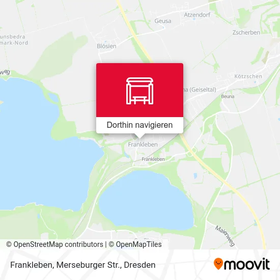 Frankleben, Merseburger Str. Karte