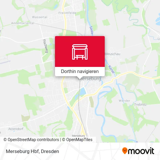 Merseburg Hbf Karte