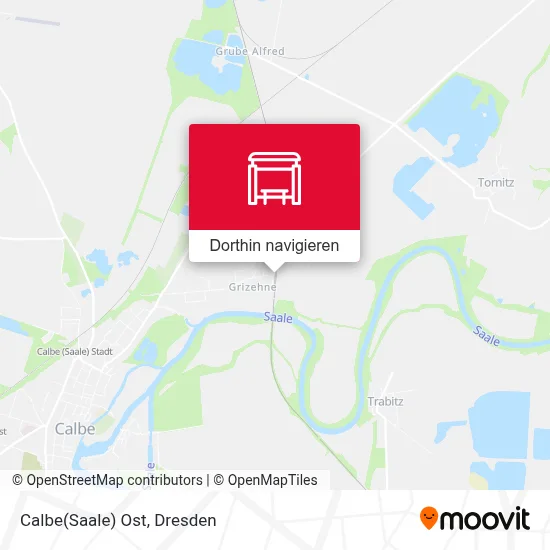 Calbe(Saale) Ost Karte