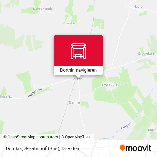 Demker, S-Bahnhof (Bus) Karte