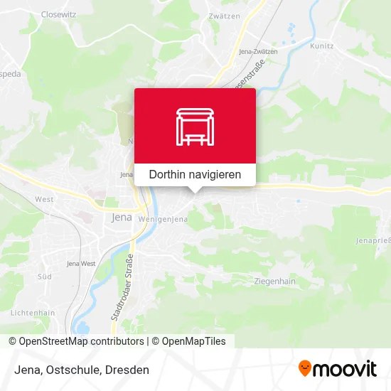 Jena, Ostschule Karte