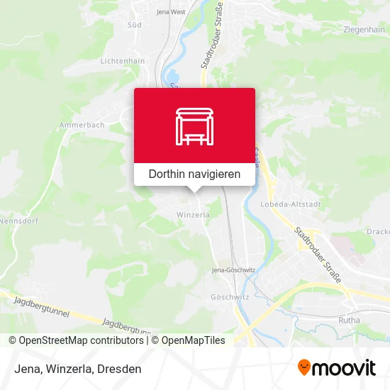 Jena, Winzerla Karte